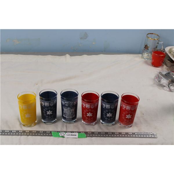 Canada Centennial 1867-1967 Glass Tumblers