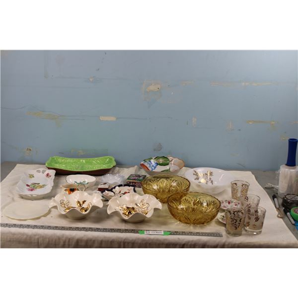 Lot of Bowls, Trays, Dishware