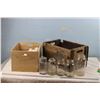 Image 1 : Vintage Mason Jars and 2 Wooden Crates