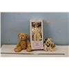 Image 1 : Coop Sugar And Spice Collection 16" Porcelain Doll (NIB) and 2 Stuffed Bears
