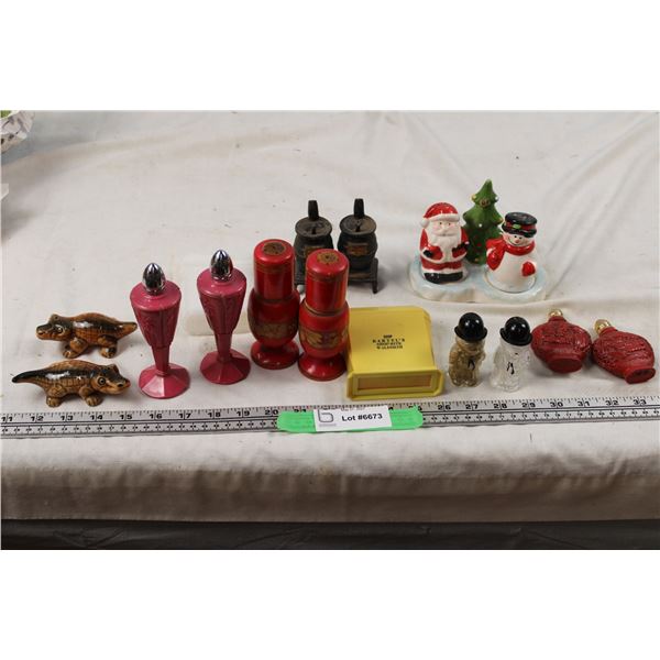 (7) Sets of Salt and Pepper Shakers