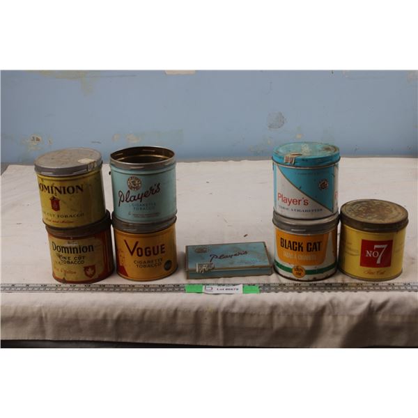 Lot of Vintage Tobacco Tins