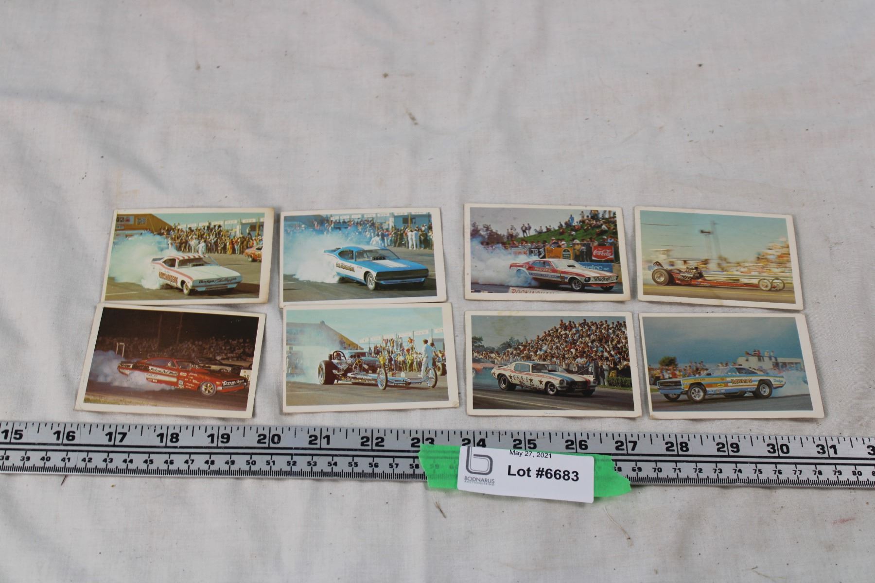 Vintage Fleer Drag Racing Cards (8) - Bodnarus Auctioneering