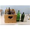 Image 1 : Wooden Crate With Vintage Bottles