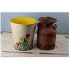 Image 1 : Vintage Trash Can and Cream Can