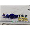 Image 1 : Lot of Cobalt Blue Glass Plus Sheaffer Cartridges