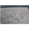 Image 4 : Lot of Crystal Glass and Decorative Tin