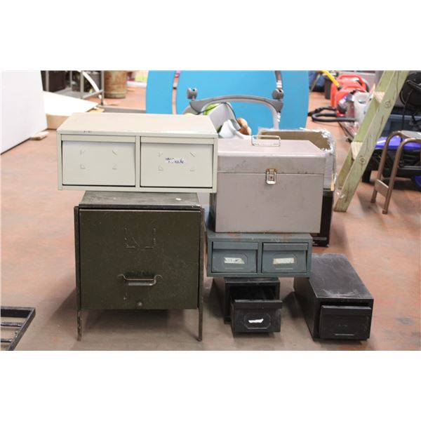 Lot of Metal Storage Cabinets