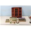Image 1 : (Small Display Cabinet 15x16) Small Ornaments, Plus 2 Storage Box
