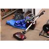 Image 1 : Shark Professional Vacuum (Working) Plus 2 Small Tarps and Misc
