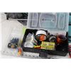 Image 2 : Small Plastic Tackle Box with Fishing Related Items, Strap Plus Misc
