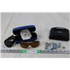Image 1 : Oakleys Sunglasses and Case, Dickies Watch, Sega Genesis Item, Foreign Money