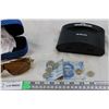 Image 3 : Oakleys Sunglasses and Case, Dickies Watch, Sega Genesis Item, Foreign Money