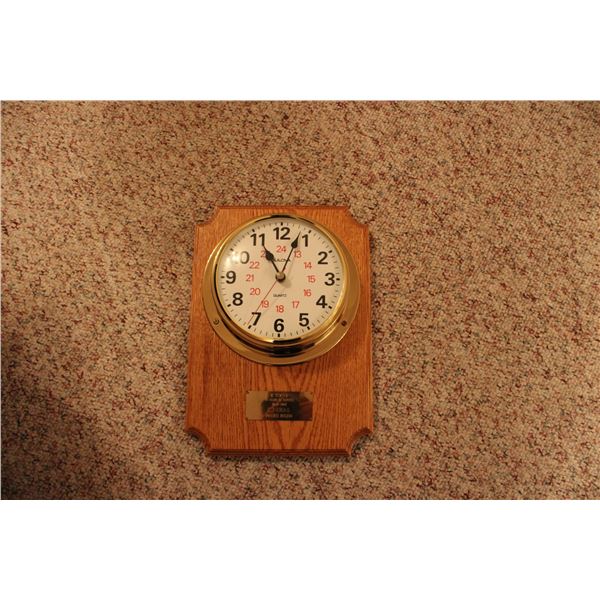 Bulova Quartz 44 Years Service CN Rail Clock