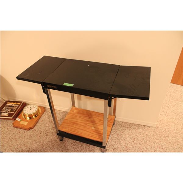 Folding Table on Wheels 3ft x 15  Open 27  High