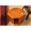 Image 1 : Octagon Shape End Table 23.5" x 25.5"