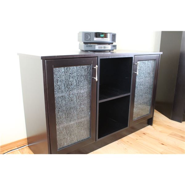 2 Door Stereo Stand Cabinet 50" x 17.5" x 32" High