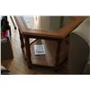 Image 4 : (2X THE MONEY) Octagon 24" End Tables with Glass Tops 28" High