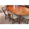 Image 2 : Table and 6 Chairs Vilas Solid Maple Wood 69" Open 48" Ends Are Drop Leaf 45" with Leafs Down