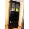 Image 1 : TV Cabinet with Glass Doors Curio Cabinet Style 36" Wide x 86" Tall with No Contents