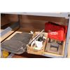 Image 1 : Mirror and Misc Car Parts, Floor Mats, Empty Milwaukee Tool Box, New NAPA Power Steering Hose Fits 1
