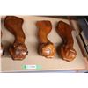 Image 3 : (2X THE MONEY) Fancy Wooden Table Legs (Total 4)