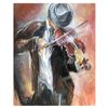 Image 1 : Lena Sotskova, "Street Musician" Hand Signed, Artist Embellished Limited Edition