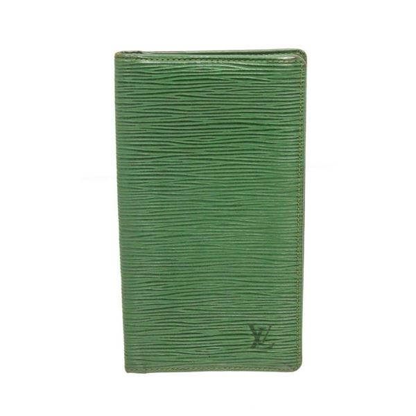 Louis Vuitton Green Epi Leather Long Card Wallet