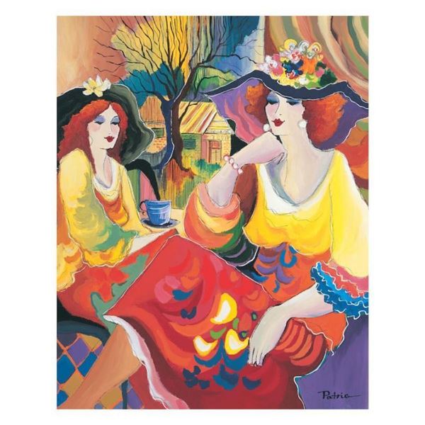 Patricia Govezensky,  Friends at Brunch  Hand Signed, Framed, Limited Edition Gi