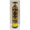Image 1 : ANTIQUE BRASS FIRE EXTINGUISHER (FULL)