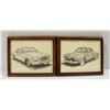 Image 2 : SET OF 4 FRAMED PEN AND INK STUDEBAKER DRAWINGS