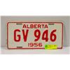 Image 1 : 1956 LICENSE PLATE