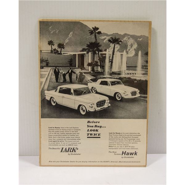 1962 LARK & HAWK AD