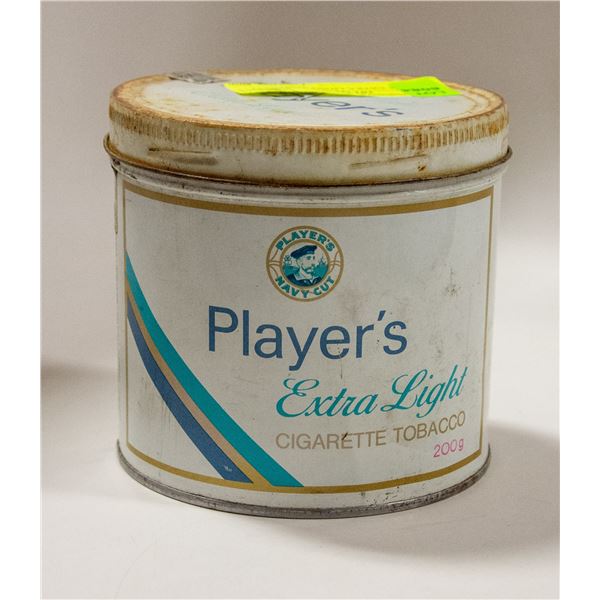 PLAYERS EXTRA LIGHT TOBACCO TIN