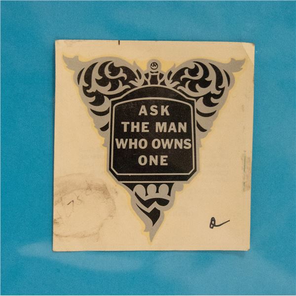 STUDEBAKER FACTORY WATER DECAL "ASK THE MAN.."