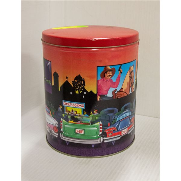 OLD CAR DRIVE IN TIN CAN