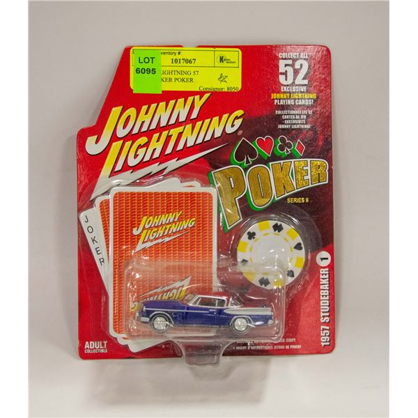 JOHNNY LIGHTNING 57 STUDEBAKER POKER