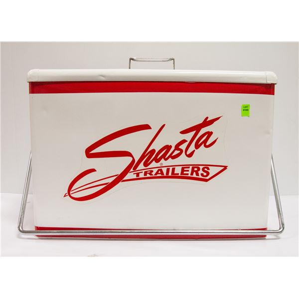 VINTAGE "SHASTA" COOLER (VINYL LETTERS)