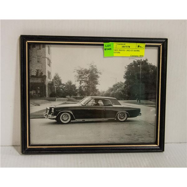 FACTORY PHOTO  1952 GT HAWK PROTOTYPE