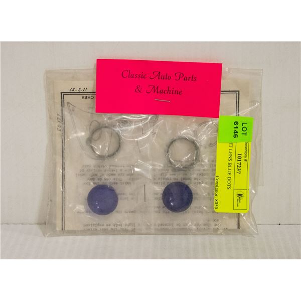 TAILLIGHT LENS BLUE DOTS