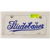 Image 1 : STUDEBAKER PLASTIC LICENSE PLATE