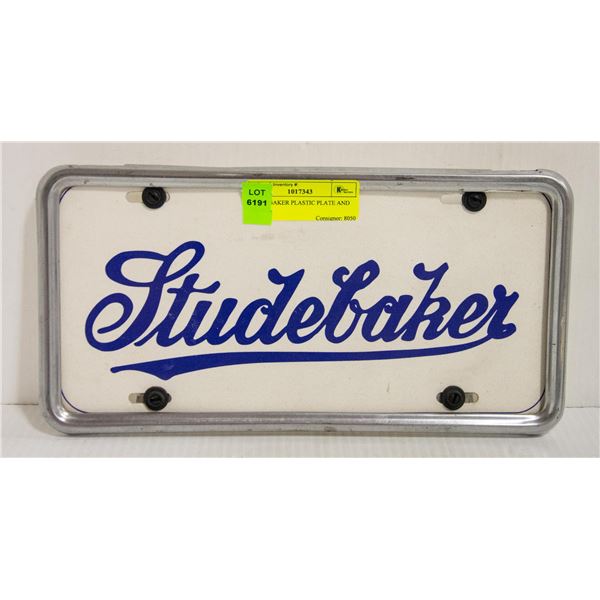 STUDEBAKER PLASTIC PLATE AND FRAME