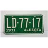 Image 1 : TWO 1971 ALBERTA LICENSE PLATES