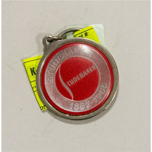 STUDEBAKER RED BALL KEYCHAIN 1852-1966