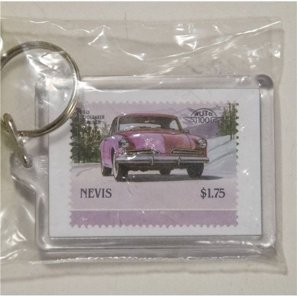 STUDEBAKER STAMP ISSUE KEYCHAIN