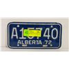 Image 1 : ALBERTA MOTORCYCLE PLATE 1972