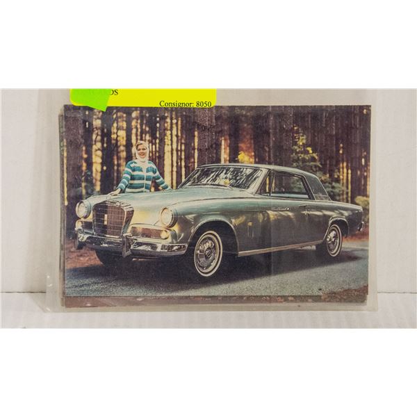 PACKAGE OF STUDEBAKER POSTCARDS