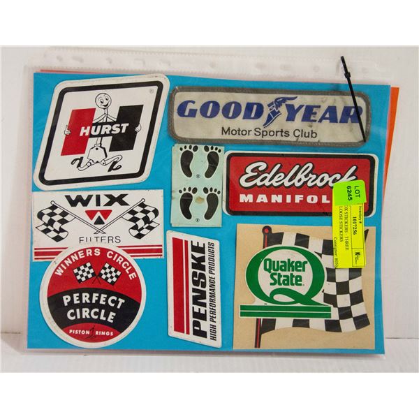 TOOL BOX STICKERS - THREE SHEETS LOOSE STICKERS