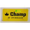 Image 1 : STUDEBAKER CHAMP PLASTIC LICENSE PLATE