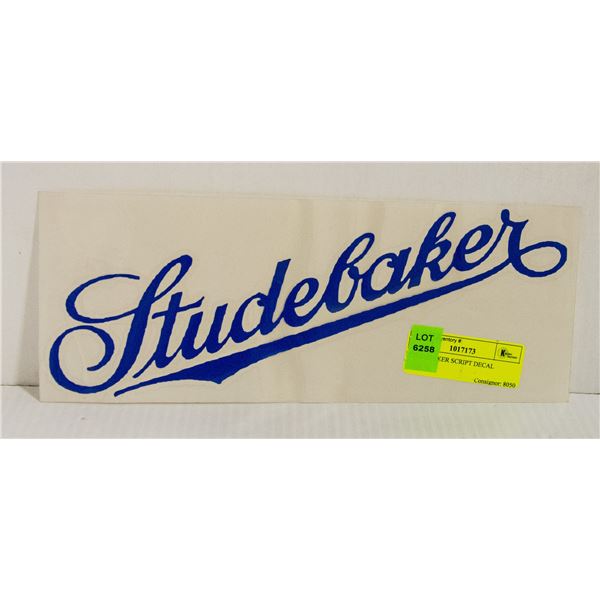 STUDEBAKER SCRIPT DECAL